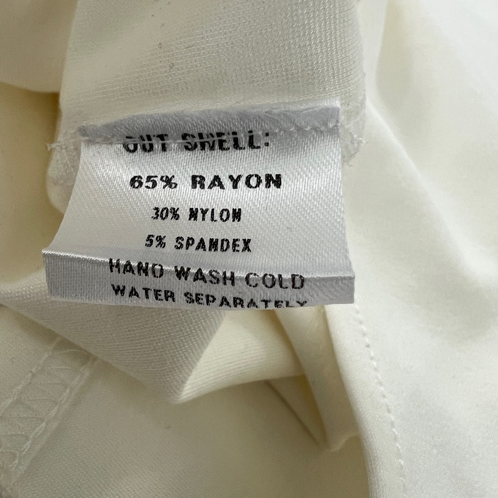 Olivia Preckel Elegant Cream Tie-Front Blouse - Picture 7 of 9